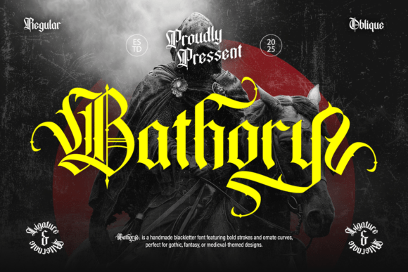 Bathory: A Dark Gothic Typeface for Bold Projects