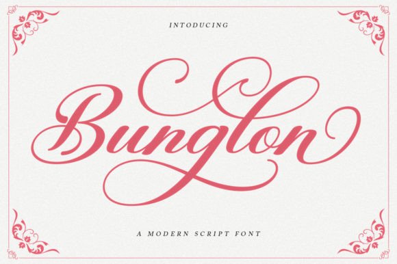 Bunglon: A Modern Calligraphy Font for Every Creative Need