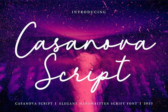 Casanova Script: A Handwritten Font for Elegant Designs