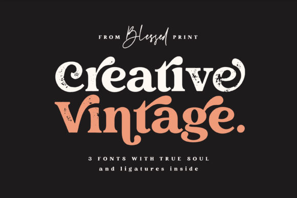 Creative Vintage: A Bold & Versatile Duo Font