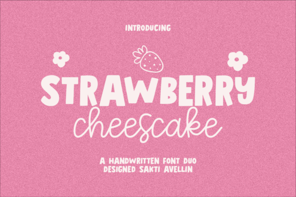Discover Strawberry Cheesecake: A Sweet Font Duo for Your Designs