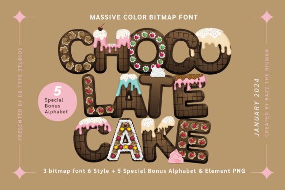 Discover the Sweet Appeal of the Chocolate Cake Font