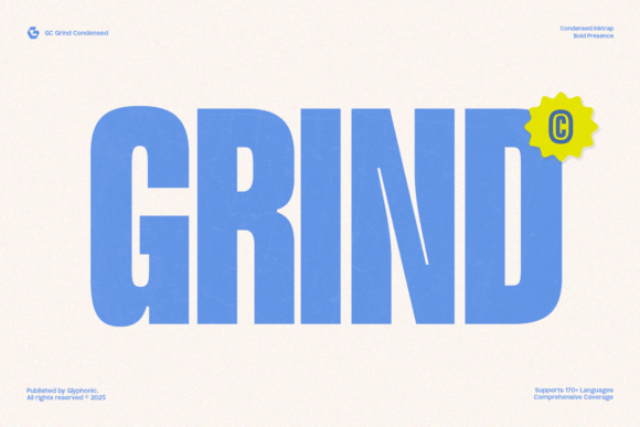 GC Grind: Bold Condensed Typeface for Impactful Design