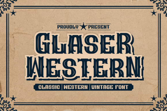 Glaser Western: A Bold Slab Serif for Striking Designs