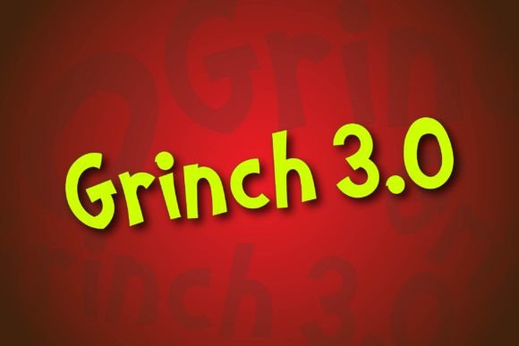 Grinch 3.0: A Whimsical Yet Stylish Decorative Typeface