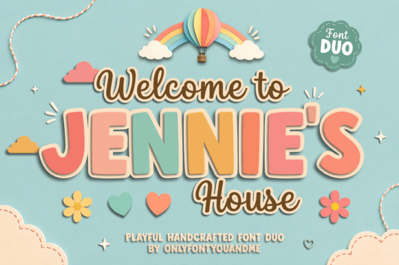 Jennies House: The Playful Font Duo for Whimsical Designs