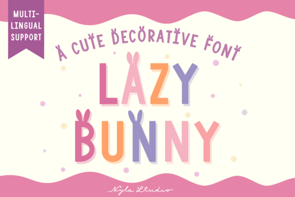 Lazy Bunny Font: Playful Design for Easter Projects