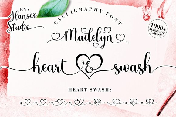 Madelyn Heart: A Modern Script Font with Elegance