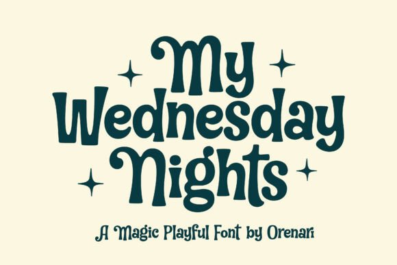 My Wednesday Night: Playful Horror Font for Spooky Designs