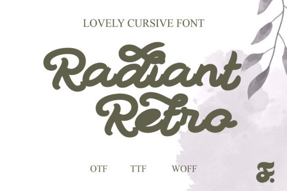 Radiant Retro: A Vintage Brush Font for Modern Design