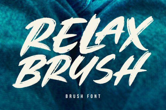 Relax Brush: Bold Expressive Font for Dynamic Designs