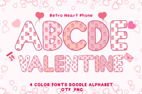 Retro Heart Phone: A Font Designed with Love