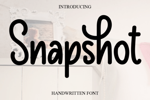 Snapshot: A Sweet Handwritten Font for Elegant Designs