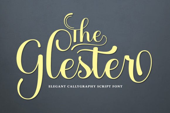 The Glester: Elegant Calligraphic Script Font for Modern Designs