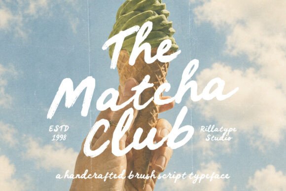 The Matcha Club: A Bold Handwritten Brush Font for Modern Brands