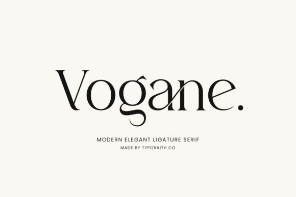Vogane: A Modern Serif Typeface for Elegant Design
