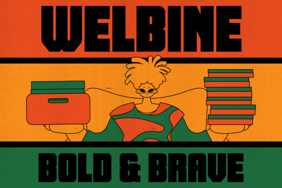 Welbine: A Retro-Futuristic Font for Bold Design